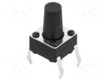 Microswitch TACT; SPST; Pos: 2; 0.05A/12VDC; THT; 2.45N; 6x6x3.5mm CONNFLY TACT4101-114250-A