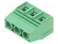 Connector: PCB terminal block; VP; 65A; 300V; PIN: 3; on PCBs AMPHENOL ANYTEK VP0365540000G