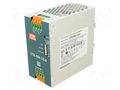 Power supply: switching; for DIN rail; 360W; 12VDC; 0÷30A; OUT: 1 MEAN WELL XTR-480-12LA