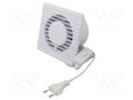Fan: AC; axial; 230VAC; 93m3/h; 26dBA; slide; 2400rpm; 135x135x79mm ORNO OR-WL-3200/100/PS