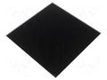Decorative panel; glass; matt black; 170x170x10mm ORNO OR-WL-3204/MB