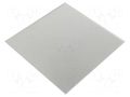 Decorative panel; glass; silver; 170x170x10mm ORNO OR-WL-3204/PG