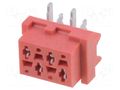 Connector: Micro-MaTch; socket; female; PIN: 4; vertical; SMT; 2x2 TE Connectivity 7-188275-4