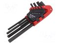 Wrench-set; hex key; Kit: plastic opened holder for hex keys FACOM FACOM-83H.JP9A