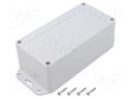Enclosure: multipurpose; X: 80mm; Y: 160mm; Z: 60mm; ZP; ABS; gasket KRADEX ZP1608060UJHABS