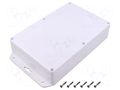 Enclosure: multipurpose; X: 140mm; Y: 210mm; Z: 45mm; ZP; ASA; white KRADEX ZP21014045SUBASA