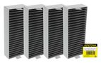 PATONA activated charcoal filter 4 pieces for Bosch HEZ9VRCR0 Gaggenau CA282111 Siemens EX807NX68E, PATONA 9730 4055655246415