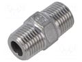 Splice terminal: nipple; male-male; max.10.5bar; Thread: G 1/8" GEBO 6280-018