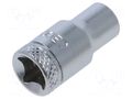 Socket; 6-angles,socket spanner; 6mm; 1/4"; tool steel; L: 25mm GEDORE GEDORE-6165830