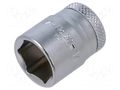 Socket; 6-angles,socket spanner; 14mm; 1/4"; tool steel; L: 25mm GEDORE GEDORE-6166720