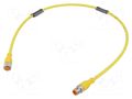 Cable: for sensors/automation; M12; PIN: 5; 0.6m; plug; 60VDC; 50VAC LUMBERG AUTOMATION LUMBERG-33188