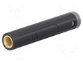 Connector: 4mm banana; socket; 30VAC; 60VDC; 19A; black STÄUBLI BCR10-4A-39-21