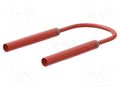 Test lead; 32A; insulated; Urated: 1kV; Len: 1m; red; Insulation: PVC STÄUBLI SAK-4A-F25-T-10022