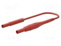 Test lead; 8A; insulated; Urated: 1kV; Len: 2m; red; Insulation: PVC STÄUBLI SAK-4N-F10-I-20022