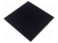 Decorative panel; plexiglass PMMA; matt black; 170x170x10mm ORNO OR-WL-3203/MB