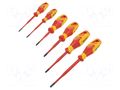 Kit: screwdrivers; insulated; Phillips,slot; 1kVAC; 6pcs. GEDORE GEDORE-2928701