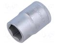 Socket; 6-angles,socket spanner; 22mm; 3/4"; tool steel; L: 51.5mm GEDORE GEDORE-6270380