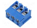 Connector: PCB terminal block; terminal; 15A; 300V; PIN: 3; angled GCT TAH05-03-1-L-G