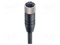 Cable: for sensors/automation; M12; PIN: 5; straight; 1m; socket LUMBERG AUTOMATION 0935253105/1M