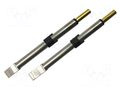 Tip; cutting; 6.3mm; 413°C; for hot tweezers; 2pcs. METCAL PTC-7BL1306R
