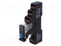 Relay: interface; DPDT; Ucoil: 24VDC; 5A; for DIN rail mounting WEIDMÜLLER DRIKITP24DC-2COL/P