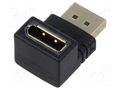 Adapter; DisplayPort socket,DisplayPort plug 90° up/down GOOBAY GOOBAY-77129