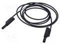 Test lead; 16A; banana plug with axial socket 4mm,both sides HIRSCHMANN T&M MLSSILWS200/1SW