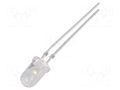 LED; white; 5mm; 30°; Front: convex; 2.9÷3.4VDC; No.of term: 2 OPTOSUPPLY OSW44P5A31C