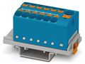 Splice terminal: rail; 32A; 800V; push-in; PA; 0.2÷6mm2; W: 28.6mm PHOENIX CONTACT PTFIX1012X4-NS35BU