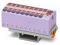 Splice terminal: rail; 32A; 800V; push-in; PA; 0.2÷6mm2; W: 28.6mm PHOENIX CONTACT PTFIX1018X4-NS35VT