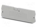 End piece; L: 24.3mm; W: 2.2mm; H: 72.2mm; Body: grey PHOENIX CONTACT D-ST1.5/S-QUATTRO