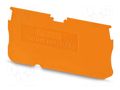 End piece; L: 29mm; W: 0.8mm; H: 60.5mm; Body: orange PHOENIX CONTACT D-ST2.5-TWIN-0.8OG