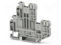 End/partition plate; screw terminal; PA; L: 64.4mm; terminals: 0 PHOENIX CONTACT UTTB2.5/2P-F