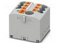 Splice terminal: rail; 24A; 450V; push-in; PA; L: 21.7mm; 0.14÷4mm2 PHOENIX CONTACT PTFIX6/6X2.5GY