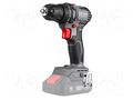 Drill/driver; battery; wood,metal; 0÷400rpm,0÷1.35krpm; 18VDC GRAPHITE 58GE139