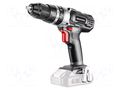 Drill/driver; battery; percussion drilling,screwdriving; 18VDC GRAPHITE 58G010