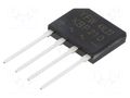 Bridge rectifier: single-phase; Urmax: 1kV; If: 2A; Ifsm: 60A; flat AKYGA SEMI KBP210-AKS