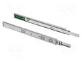 Ball guide; zinc plated steel; L: 500mm; 25kg; silent closing GTV Poland GTV-PK-L-H45-500GX