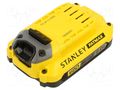 Re-battery: Li-Ion; 18V; 2Ah; FATMAX V20 STANLEY STL-SFMCB202-XJ