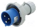 Connector: AC supply; plug; male; 32A; 230V; IEC 60309; IP67; PIN: 3 TAIZHOU BAOLUDA ELECTRIC QX-290