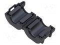 Ferrite: two-piece; on round cable; A: 21mm; B: 17mm; C: 9mm; D: 20mm TDK ZCAT2017-0930-BK