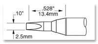 TIP, SOLDERING, CHISEL, LONG, 2.5MM SFV-CH25A