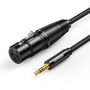 Ugreen audio cable 3.5mm mini jack (male) - XLR (female) 1m black (AV182), Ugreen 6957303827633 6957303827633