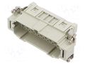 Connector: HDC; contact insert; male; CCE; PIN: 16; 16A; 600V; 16+PE ILME CCEM16