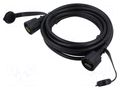Cable; HDMI plug,both sides; PVC; HDMI 1.4; 4m; black; IP67 BULGIN PXP0036/4M00