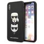 Karl Lagerfeld Saffiano Karl&amp;Choupette Head case for iPhone XS Max - black, Karl Lagerfeld 3666339055011 3666339055011
