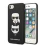 Karl Lagerfeld KLHCI8SAKICKCBK iPhone 7/8 / SE 2020 / SE 2022 black/black hardcase Saffiano Karl&amp;Choupette Head, Karl Lagerfeld 3666339054984 3666339054984