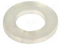 Washer; round; D=16mm; h=1.6mm; PP; natural ESSENTRA ESS-10042274