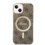 Set Guess GUBPP14SH4EACSW Case+ Charger iPhone 14 6.1&quot; brown/brown hard case 4G Print MagSafe, Guess 3666339102890 3666339102890