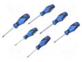 Kit: screwdrivers; Phillips,Pozidriv®; PH0,PZ0,PH1,PZ1,PH2,PZ2 GEDORE GEDORE-2003589